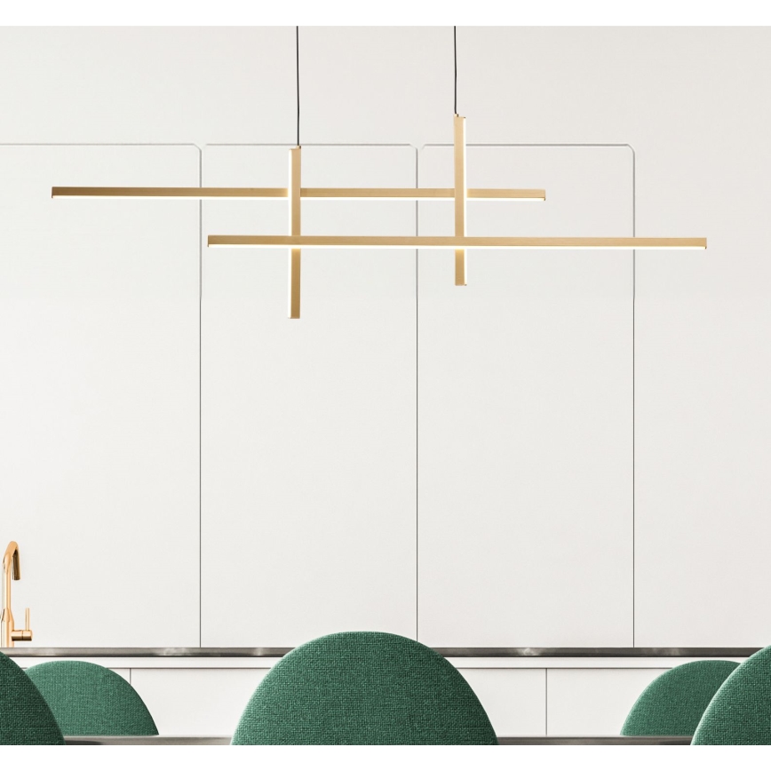 Zuma Line - Candeeiro suspenso LED LED/42W/230V 3000/4000/6000K dourado