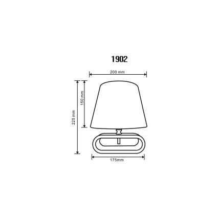 Zuma Line - Candeeiro de mesa 1xE14/40W/230V bambu/branco