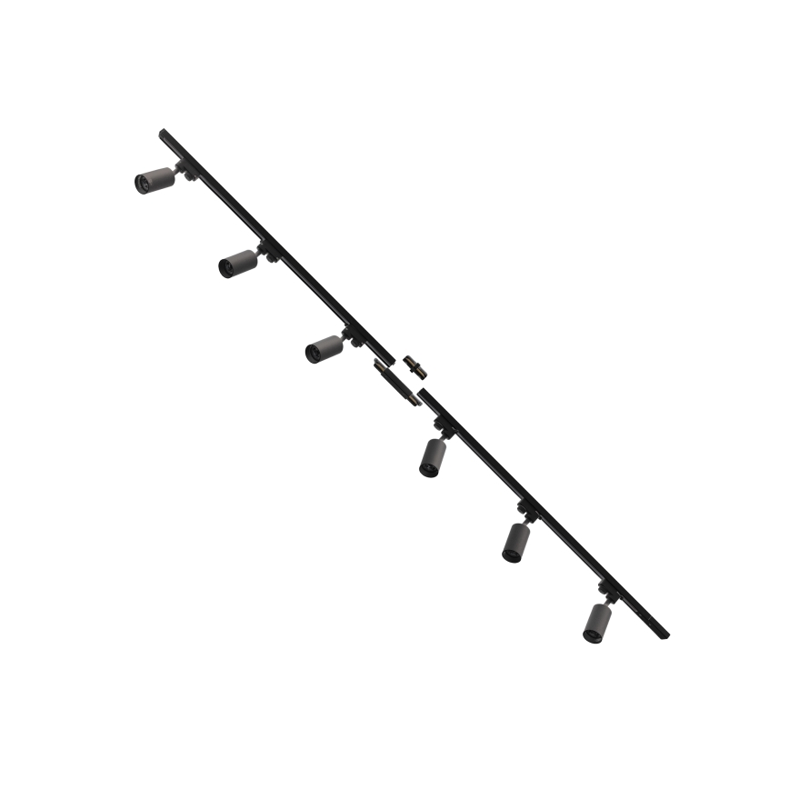 Zuma Line - Foco em sistema de carril 6xGU10/35W/230V preto