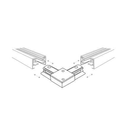 Zuma Line - Foco para sistema de carril 6xGU10/10W/230V branco + acessórios para carril