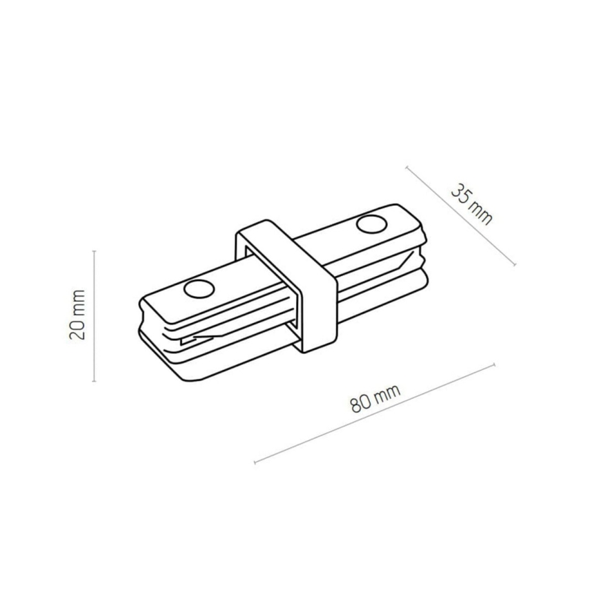 Zuma Line - Foco para sistema de carril 8xGU10/10W/230V branco + acessórios para carril