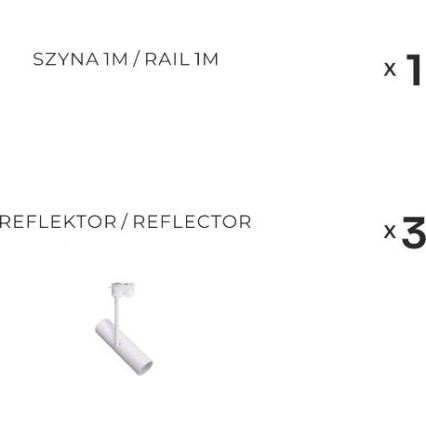 Zuma Line - Luminária direcional para sistema de trilhos 3xGU10/35W/230V branca