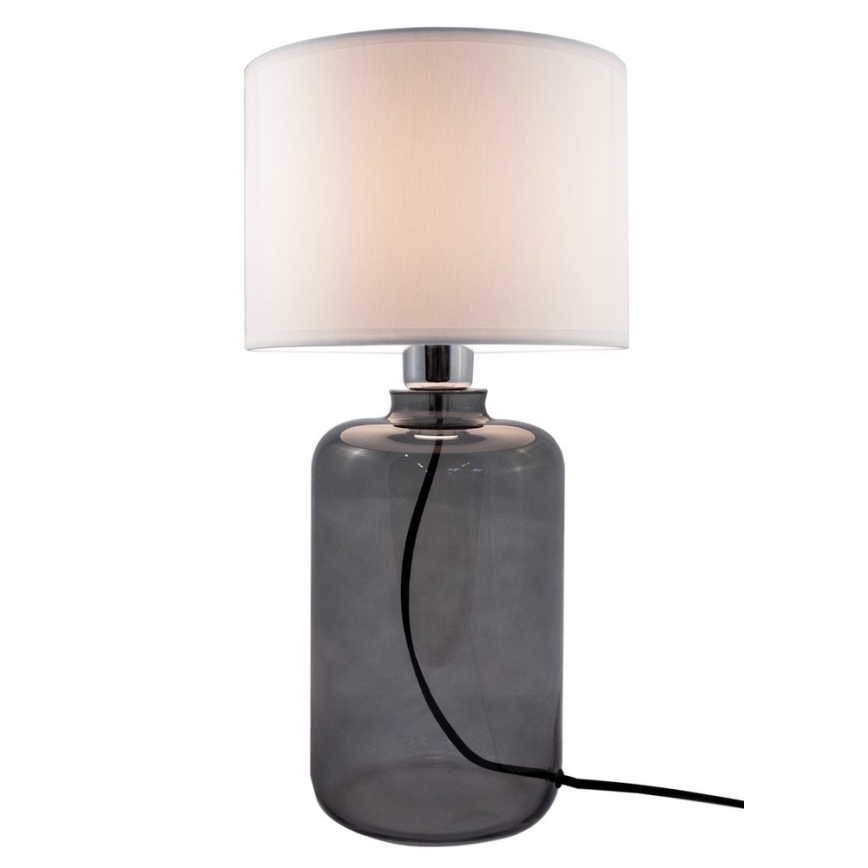 Zuma Line - Candeeiro de mesa 1xE27/40W/230V branco/preto