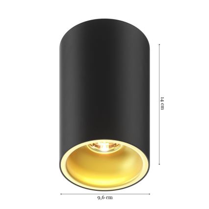 Zuma Line - Foco 1xGU10/50W/230V preto/dourada