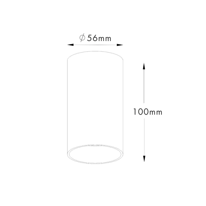 Zuma Line - Spot de teto 1xGU10/50W/230V preto