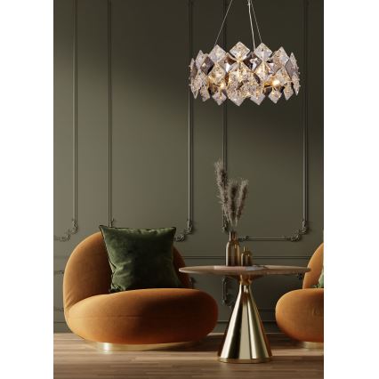 Zuma Line - Candeeiro suspenso 6xE14/40W/230V dourado