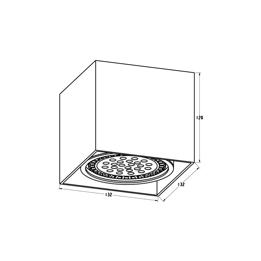 Zuma Line - Foco 1xGU10-ES111/15W/230V preto