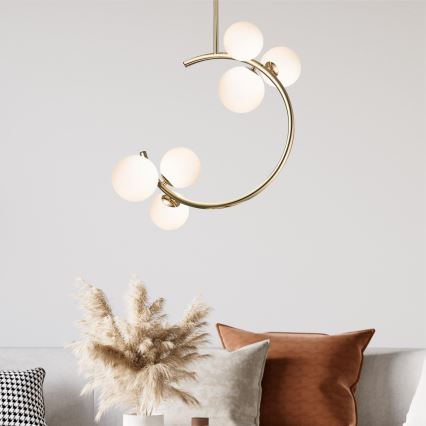 Zuma Line - Candeeiro suspenso 6xG9/33W/230V dourado