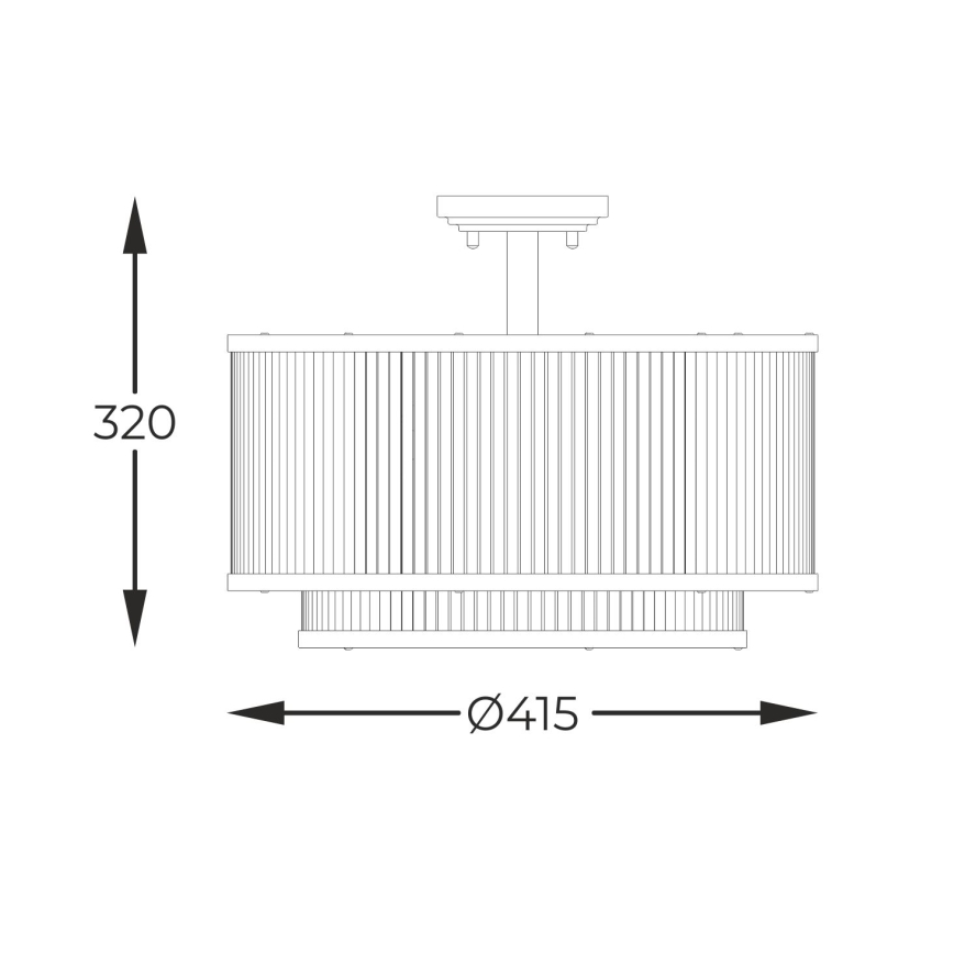 Zuma Line - Candeeiro suspenso 5xE14/60W/230V preto