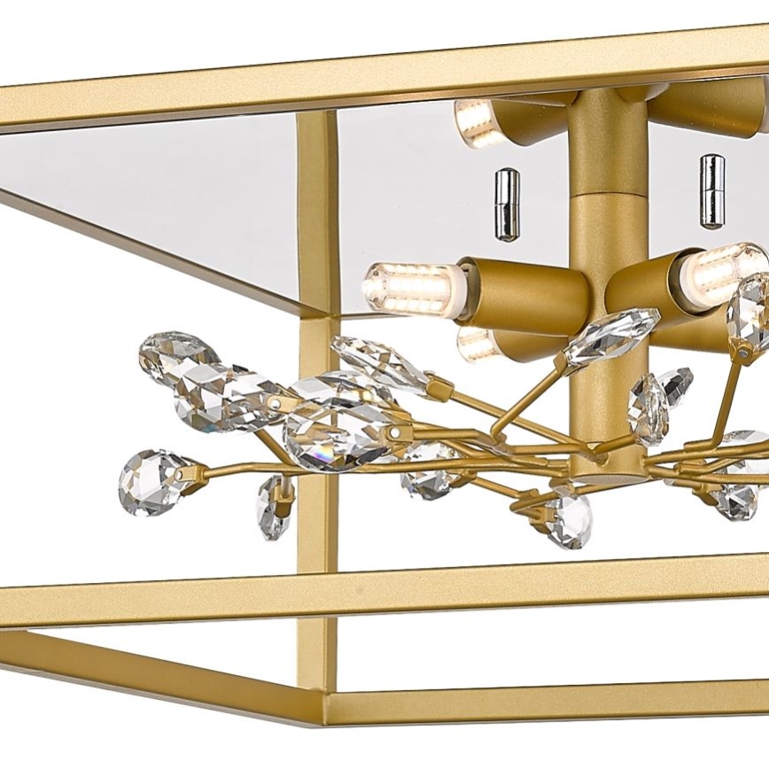 Zuma Line - Iluminação de teto de cristal 4xG9/33W/230V dourado