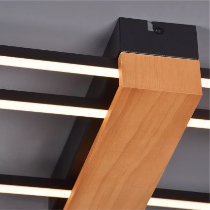 Zuma Line - Iluminação de teto LED LED/39W/230V 3000K preto/pinho