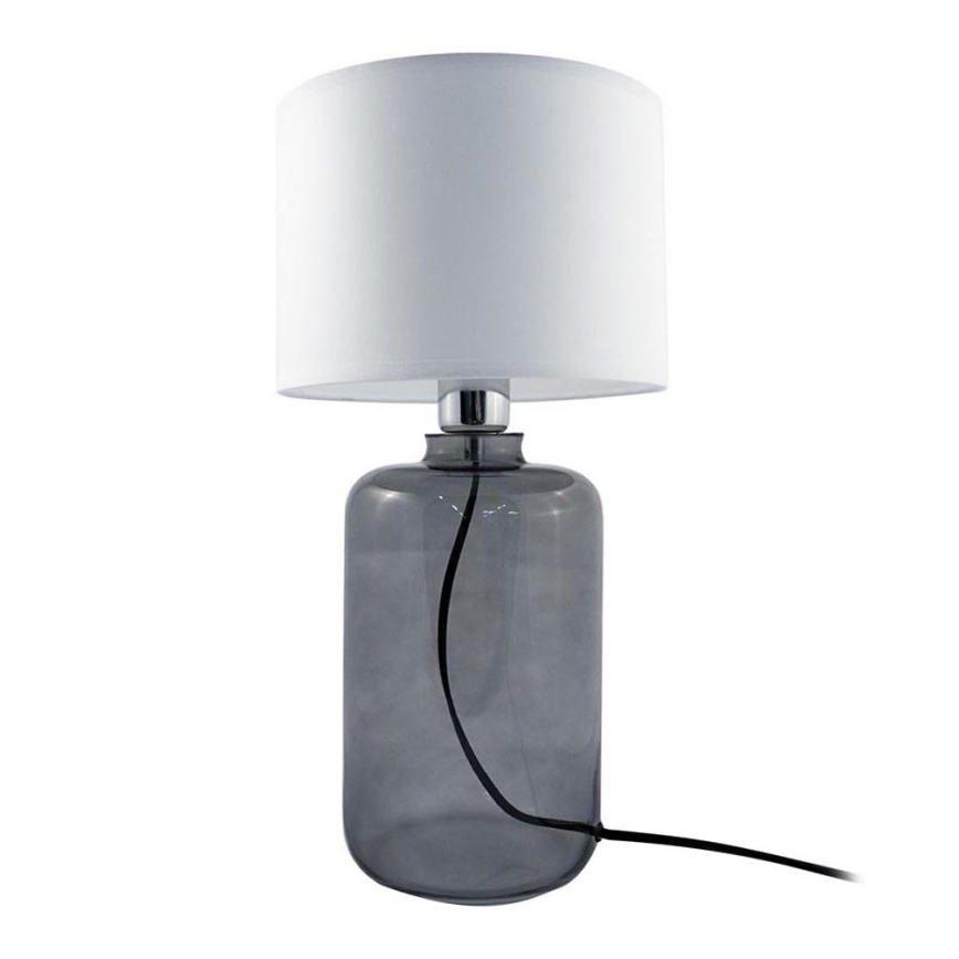 Zuma Line - Candeeiro de mesa 1xE27/40W/230V branco/preto