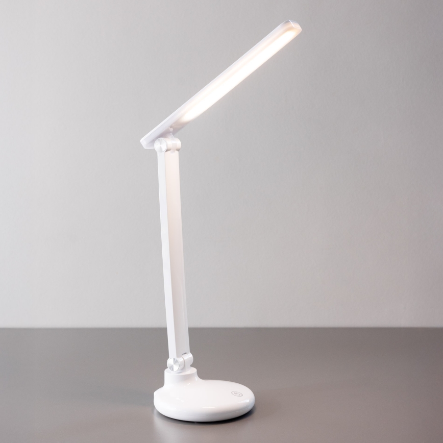 Zuma Line - Candeeiro de mesa LED/6W/1200 mAh 3000/4500/6000K CRI 90 branco
