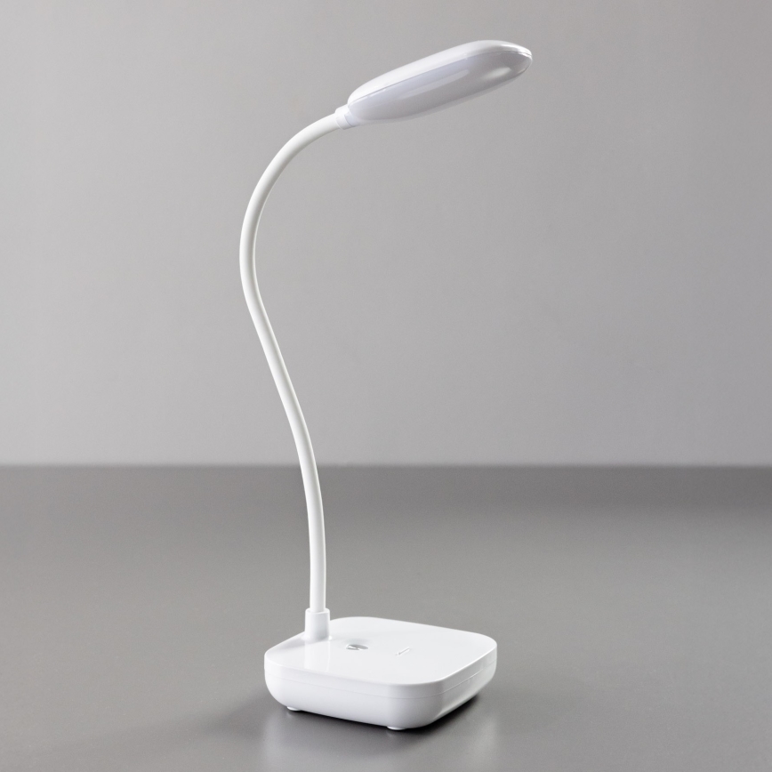 Zuma Line - Candeeiro de mesa LED/7W/1200 mAh 3000/4500/6000K branco
