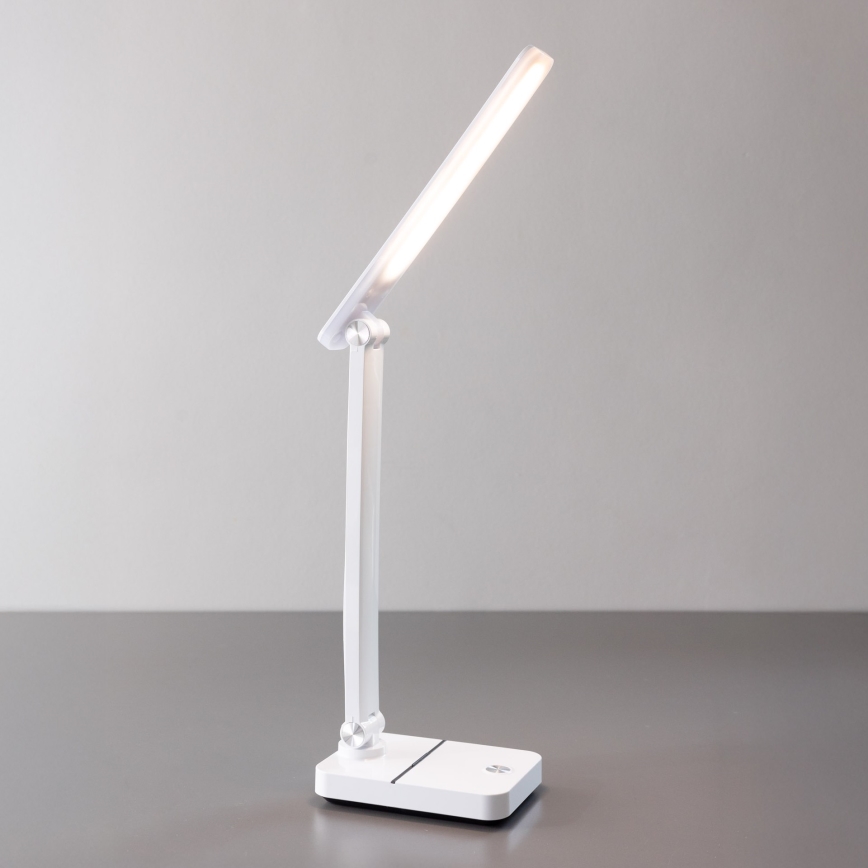 Zuma Line - Candeeiro de mesa LED/8W/1200 mAh 3000/4500/6000K CRI 90 branco