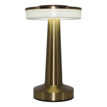 Zuma Line - Candeeiro de mesa LED com regulação LED/2,5W/1200 mAh 3000/4000/6000K dourado