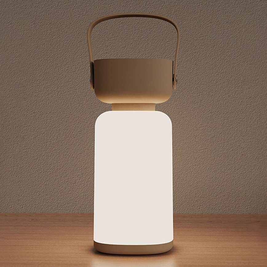 Zuma Line -  Candeeiro de mesa LED com regulação LED/3W/1200 mAh 3000/4000/6500K IP44 castanho