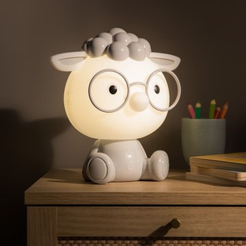 Zuma Line - Candeeiro de mesa LED regulável para crianças LED/3W/230V ovelha cinzento