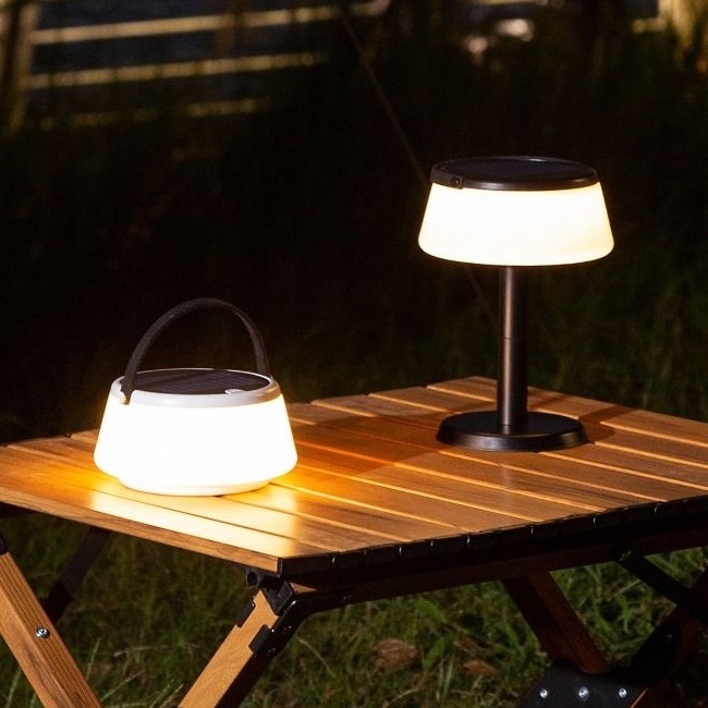 Zuma Line - Candeeiro de mesa solar LED com regulação LED/2,2W/2000 mAh IP44 preto