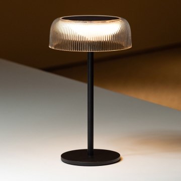 Zuma Line - Candeeiro de mesa solar LED com regulação LED/2,5W/2000 mAh IP44 preto