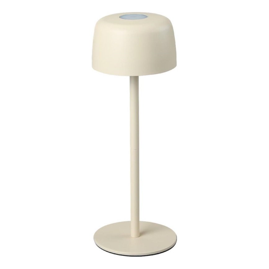 Zuma Line - Candeeiro de mesa solar LED com regulação LED/2W/1200 mAh IP44 creme