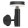 Zuma Line - Candeeiro de parede LED solar com sensor de anoitecer e movimento LED/4,5W/2000 mAh IP44 preto