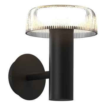 Zuma Line - Candeeiro de parede LED solar LED/2,5W/2000 mAh IP44 preto
