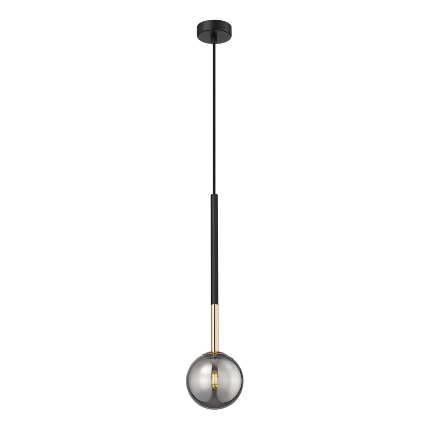 Zuma Line - Candeeiro suspenso 1xG9/4W/230V preto