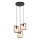 Zuma Line - Candeeiro suspenso 3xE27/20W/230V pinho/preto