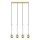 Zuma Line - Candeeiro suspenso 4xG9/6W/230V latão