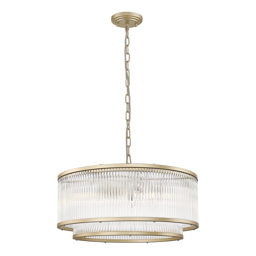 Zuma Line - Candeeiro suspenso 6xE14/60W/230V dourado