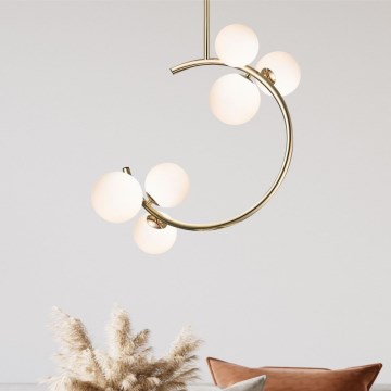Zuma Line - Candeeiro suspenso 6xG9/33W/230V dourado