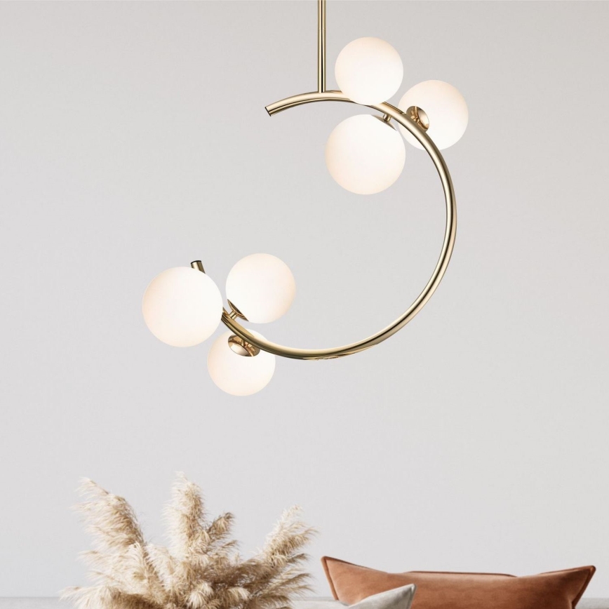 Zuma Line - Candeeiro suspenso 6xG9/33W/230V dourado