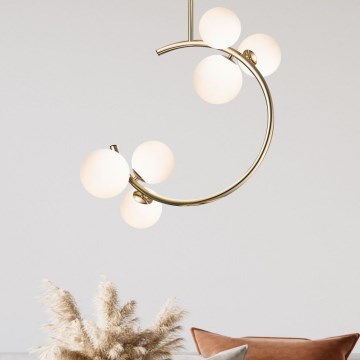 Zuma Line - Candeeiro suspenso 6xG9/33W/230V dourado