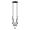 Zuma Line - Candeeiro suspenso 7xG9/4W/230V preto