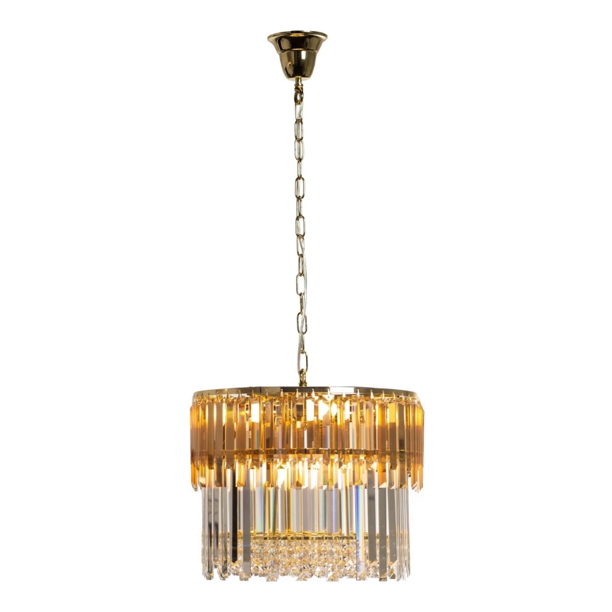 Zuma Line - Candeeiro suspenso 8xE14/40W/230V diâmetro 40 cm dourado