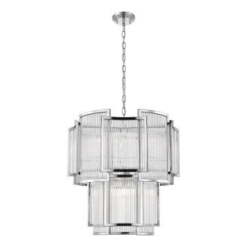Zuma Line - Candeeiro suspenso 8xE14/60W/230V cromado brilhante