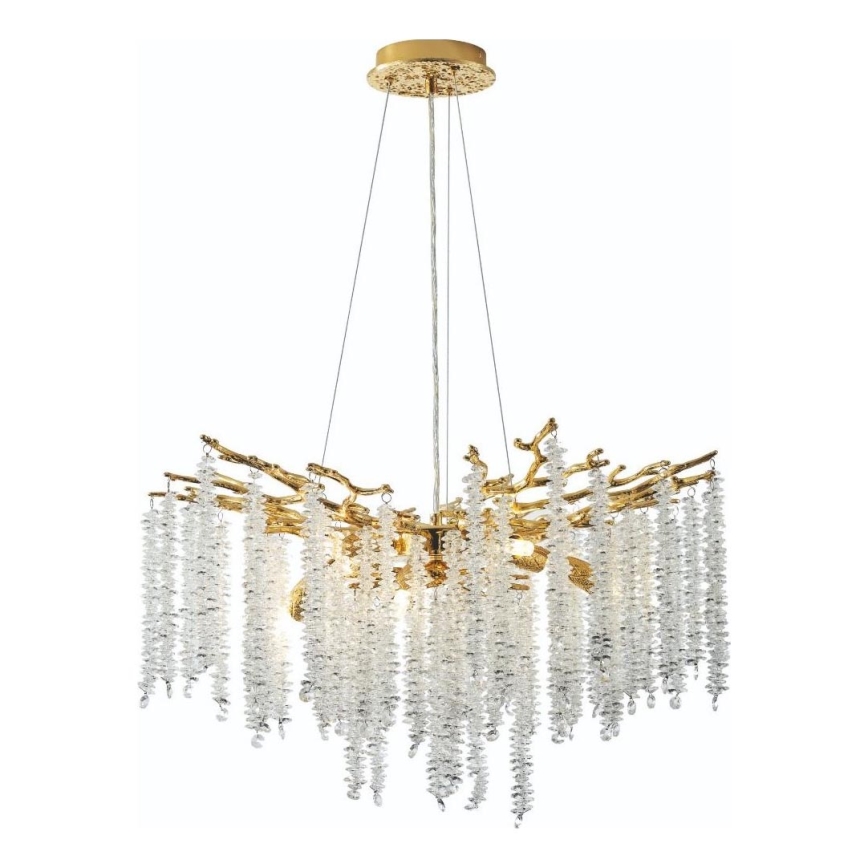 Zuma Line - Candeeiro suspenso 8xG9/3,5W/230V dourado