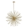 Zuma Line - Candeeiro suspenso 9xG9/42W/230V dourado