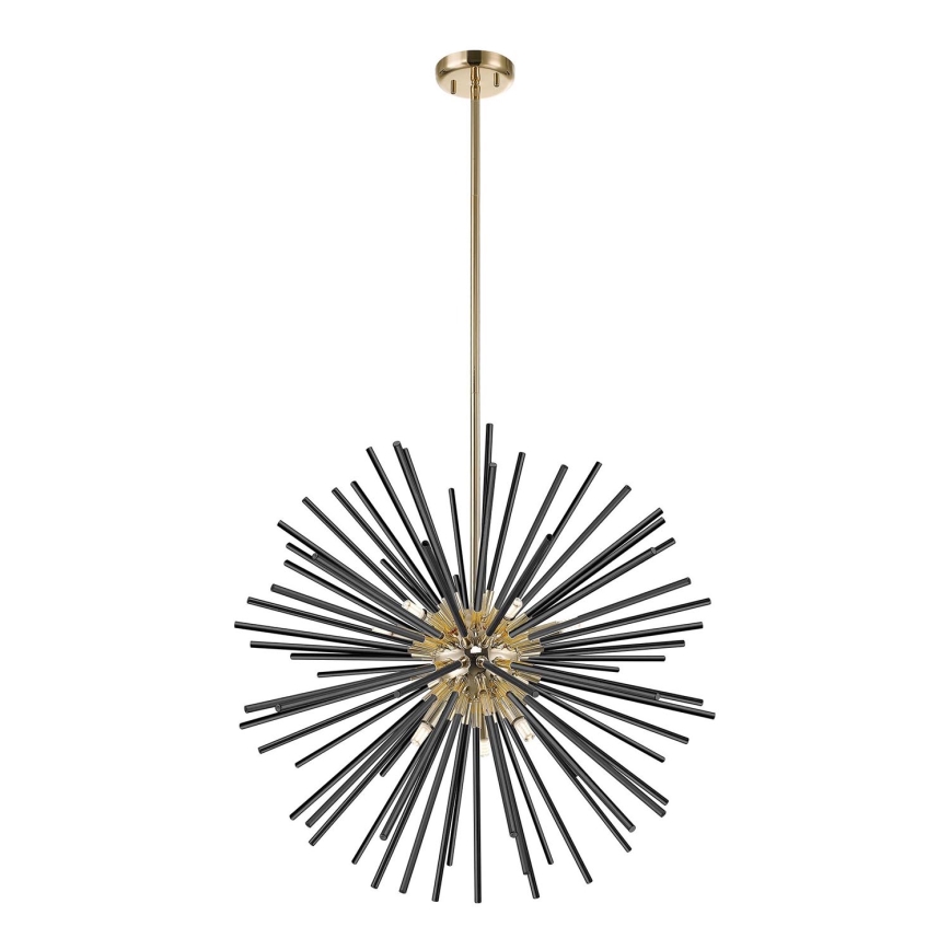 Zuma Line - Candeeiro suspenso 9xG9/42W/230V dourado/preto
