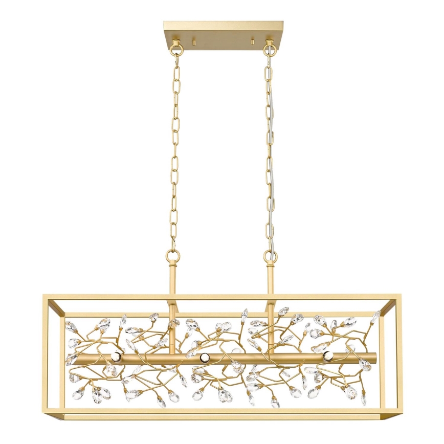 Zuma Line - Candeeiro suspenso de cristal 6xG9/33W/230V dourado