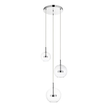Zuma Line - Candeeiro suspenso LED 3xLED/5W/230V cromado brilhante
