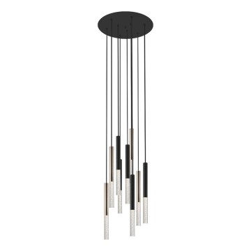 Zuma Line - Candeeiro suspenso LED 9xLED/5W/230V preto/latão