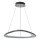 Zuma Line - Candeeiro suspenso LED com regulação LED/34W/230V 3000K preto cromado brilhante