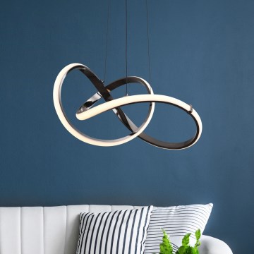 Zuma Line - Candeeiro suspenso LED com regulação LED/44W/230V preto