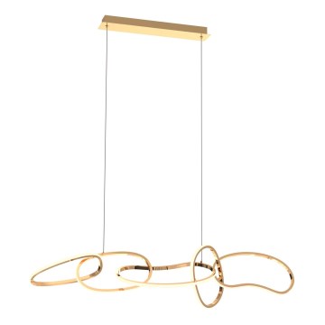 Zuma Line - Candeeiro suspenso LED com regulação LED/56W/230V dourado
