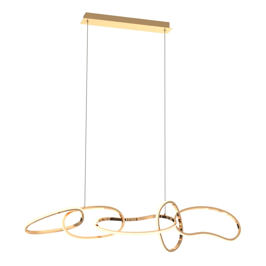 Zuma Line - Candeeiro suspenso LED com regulação LED/56W/230V dourado