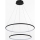 Zuma Line - Candeeiro suspenso LED LED/40W/230V preto