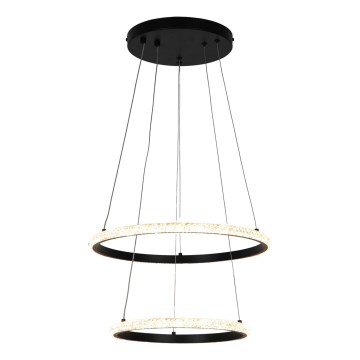 Zuma Line - Candeeiro suspenso LED RIDE LED/22W/230V + LED/14W diâmetro 41 cm preto