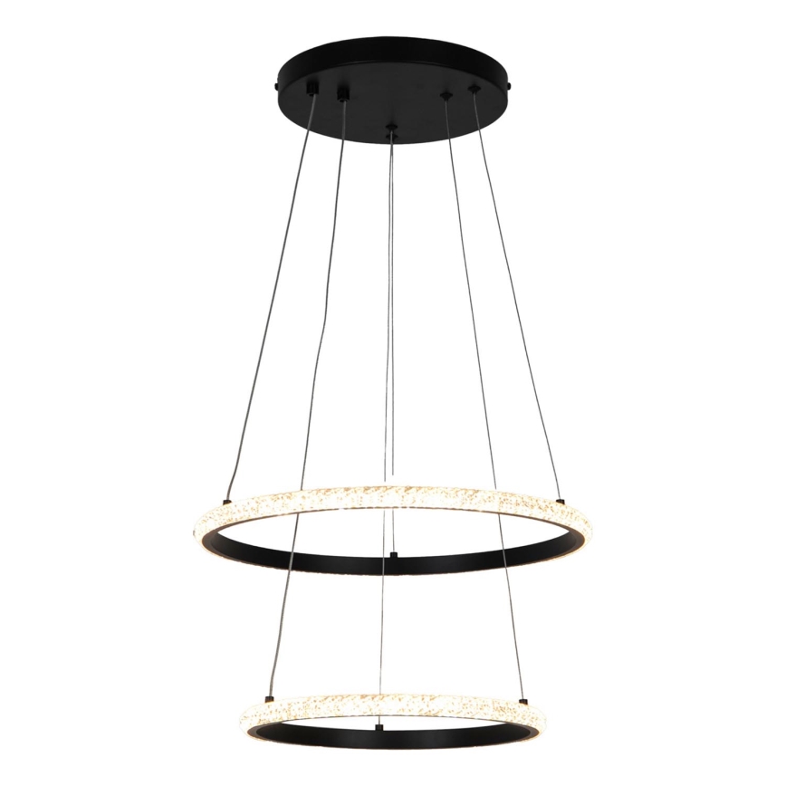 Zuma Line - Candeeiro suspenso LED RIDE LED/22W/230V + LED/14W diâmetro 41 cm preto